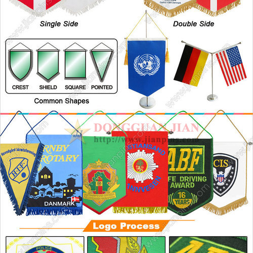 Nuevas banderas de banderines de JIAN